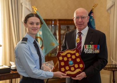 CUO Grace Wilton was the inaugural recipient of the Cadet of the Year award