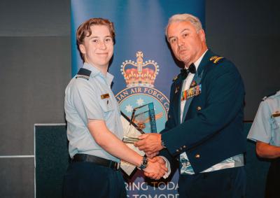 CUO Luke Woodfield presented with Cadet of the Year award